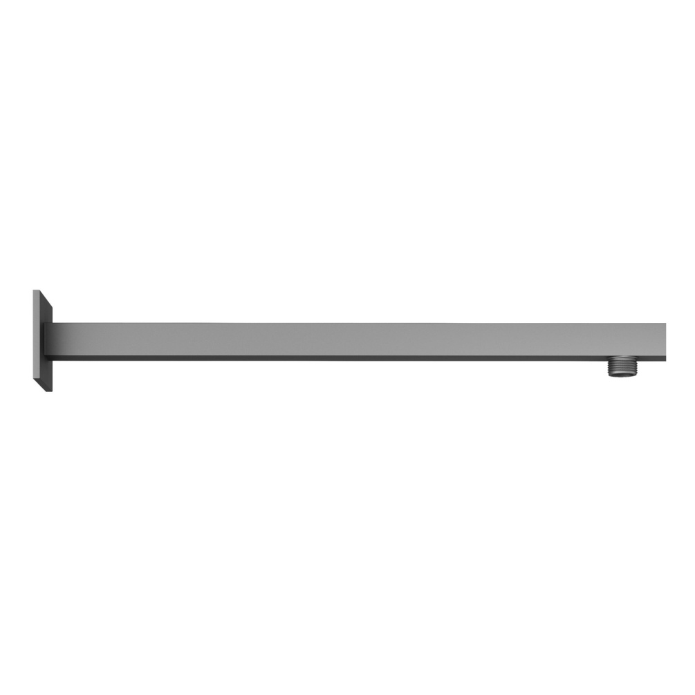 Product Cut out image of the Abacus Emotion Anthracite Square 370mm Fixed Wall Shower Arm